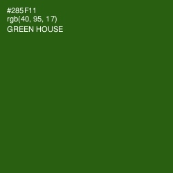 #285F11 - Green House Color Image
