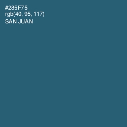 #285F75 - San Juan Color Image