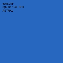 #2867BF - Astral Color Image