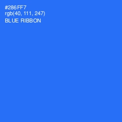 #286FF7 - Blue Ribbon Color Image