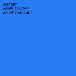 #287DF7 - Azure Radiance Color Image