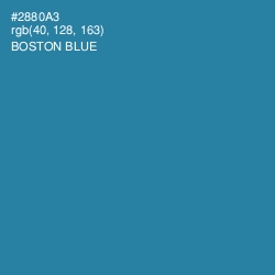 #2880A3 - Boston Blue Color Image