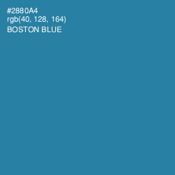 #2880A4 - Boston Blue Color Image