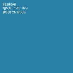 #2880A6 - Boston Blue Color Image