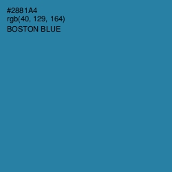 #2881A4 - Boston Blue Color Image