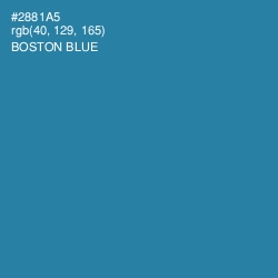 #2881A5 - Boston Blue Color Image
