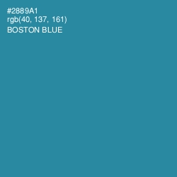 #2889A1 - Boston Blue Color Image