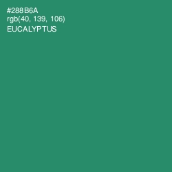 #288B6A - Eucalyptus Color Image