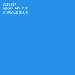 #2891E7 - Curious Blue Color Image