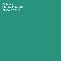 #28947D - Eucalyptus Color Image