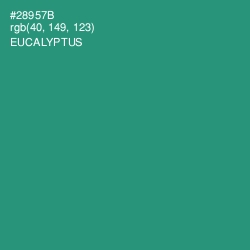 #28957B - Eucalyptus Color Image