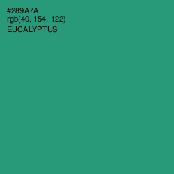 #289A7A - Eucalyptus Color Image