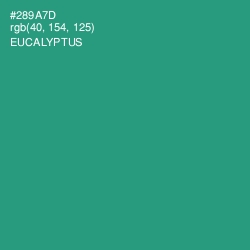 #289A7D - Eucalyptus Color Image