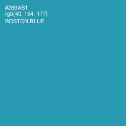 #289AB1 - Boston Blue Color Image