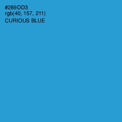 #289DD3 - Curious Blue Color Image