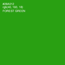 #28A012 - Forest Green Color Image