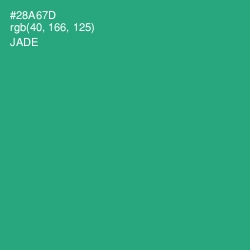 #28A67D - Jade Color Image