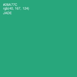 #28A77C - Jade Color Image