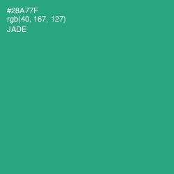 #28A77F - Jade Color Image