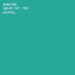 #28A79B - Keppel Color Image