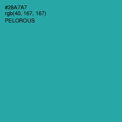 #28A7A7 - Pelorous Color Image