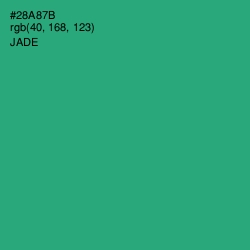 #28A87B - Jade Color Image