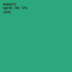 #28A87D - Jade Color Image