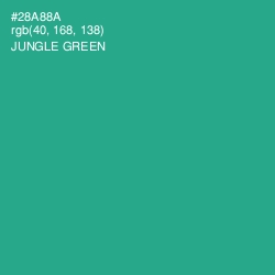 #28A88A - Jungle Green Color Image