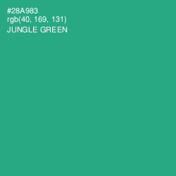 #28A983 - Jungle Green Color Image