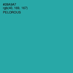 #28A9A7 - Pelorous Color Image