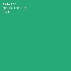 #28AA77 - Jade Color Image