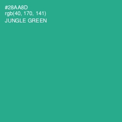 #28AA8D - Jungle Green Color Image