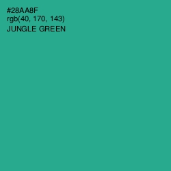 #28AA8F - Jungle Green Color Image