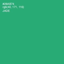 #28AB74 - Jade Color Image