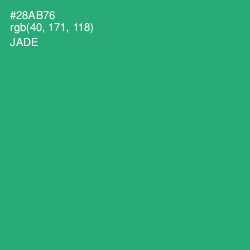 #28AB76 - Jade Color Image