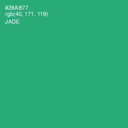 #28AB77 - Jade Color Image