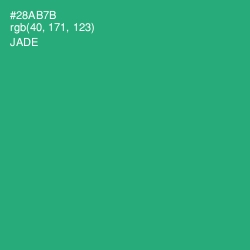 #28AB7B - Jade Color Image