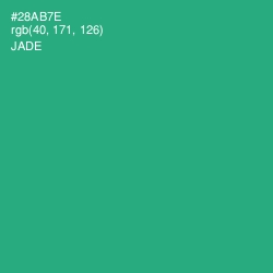 #28AB7E - Jade Color Image