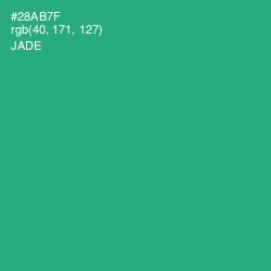 #28AB7F - Jade Color Image