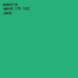 #28AF7A - Jade Color Image