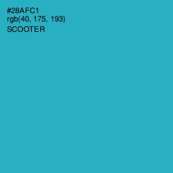 #28AFC1 - Scooter Color Image