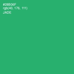 #28B06F - Jade Color Image