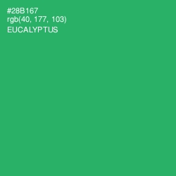 #28B167 - Eucalyptus Color Image