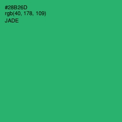 #28B26D - Jade Color Image