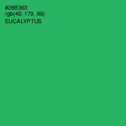 #28B363 - Eucalyptus Color Image