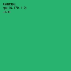 #28B36E - Jade Color Image