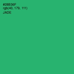 #28B36F - Jade Color Image