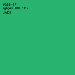 #28B46F - Jade Color Image