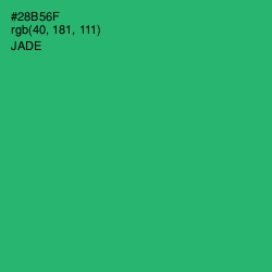 #28B56F - Jade Color Image