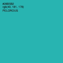#28B5B2 - Pelorous Color Image